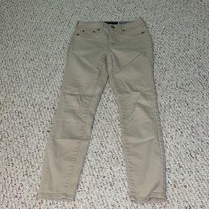Aeropostale Khaki High-waisted Uniform Jegging